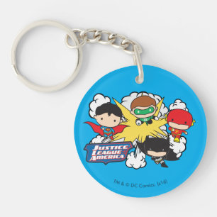 Chibi Justice League of America Explosion Sleutelhanger