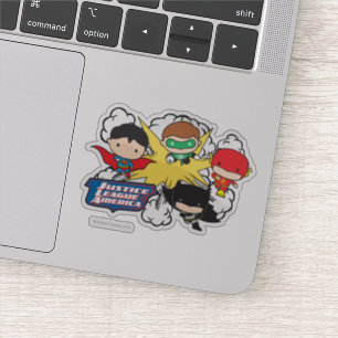 Chibi Justice League of America Explosion Sticker