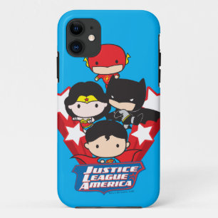 Chibi Justice League of America Stars iPhone 11 Hoesje