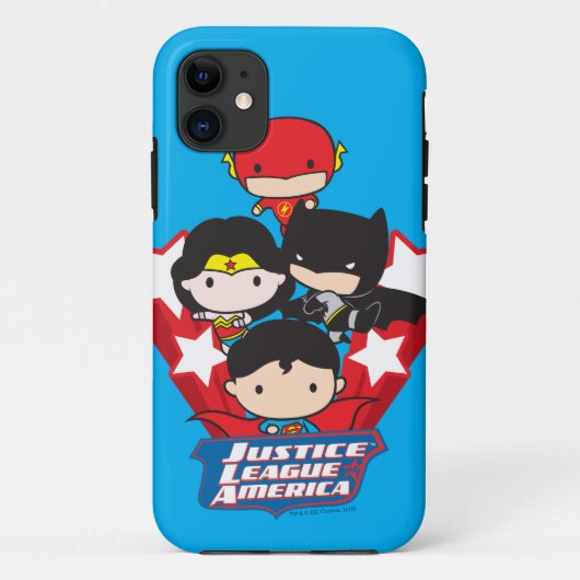 Chibi Justice League of America Stars Case-Mate iPhone Case (Achterkant)