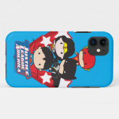 Chibi Justice League of America Stars Case-Mate iPhone Case (Achterkant (horizontaal))