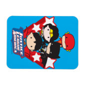 Chibi Justice League of America Stars Magneet (Horizontaal)