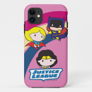Chibi Justice League Rainbow iPhone 11 Hoesje
