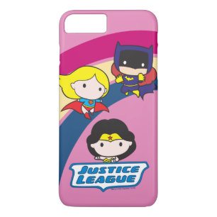Chibi Justice League Rainbow iPhone 8 Plus / 7 Plus Hoesje