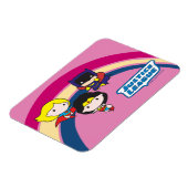 Chibi Justice League Rainbow Magneet (Linkerzijde)