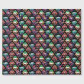 Chibi Justice League Villain Pattern Cadeaupapier (Vlak)