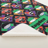 Chibi Justice League Villain Pattern Sherpa Deken (3/4)