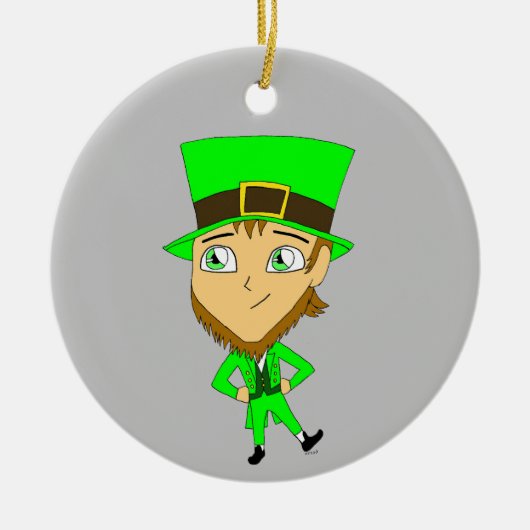 chibi kabouter keramisch ornament (Voorkant)