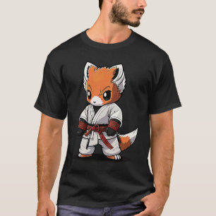 Chibi Karate Fox in Keikogi Japans Karateka Fox T-shirt