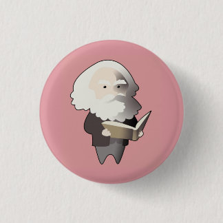 Chibi Karl Marx Ronde Button 3,2 Cm