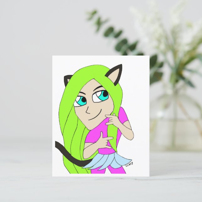 chibi katgirl (Staand voorkant)