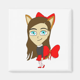 chibi katgirl magneet