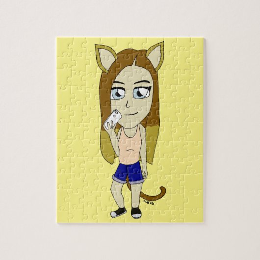 Chibi Katmeid Legpuzzel (Verticaal)
