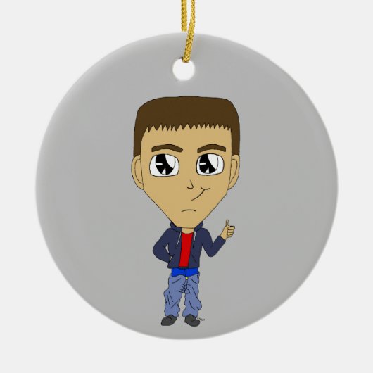 chibi keramisch ornament (Voorkant)
