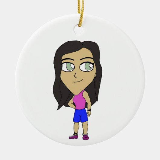 chibi keramisch ornament (Voorkant)