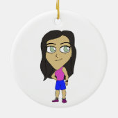 chibi keramisch ornament (Achterkant)