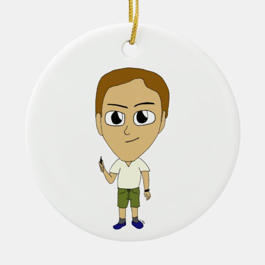 chibi keramisch ornament (Voorkant)