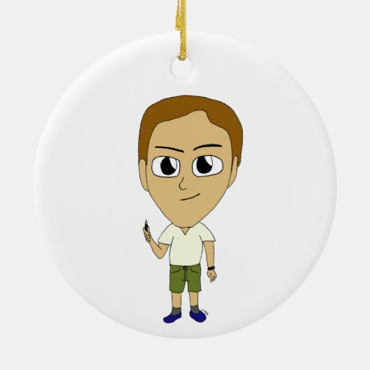 chibi keramisch ornament (Achterkant)