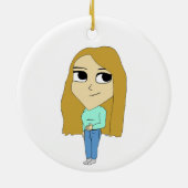 chibi keramisch ornament (Achterkant)