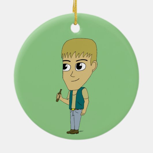 chibi keramisch ornament (Achterkant)