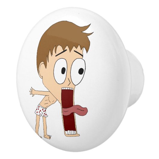 chibi keramische knop (Rechts)