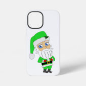 Chibi Kerstman groene pak iPhone Hoesje (Achterkant)