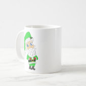 Chibi Kerstman groene pak Koffiemok (Voorkant links)