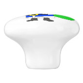 chibi Kerstman Keramische Knop (Zijkant)