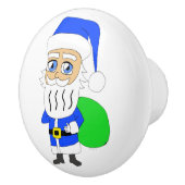 chibi Kerstman Keramische Knop (Rechts)