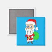 Chibi Kerstman Magneet (Voorkant / Achterkant)