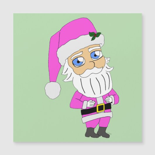 Chibi Kerstman roze pak (Voorkant)