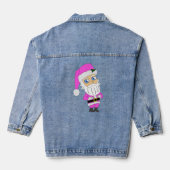 Chibi Kerstman roze pak Denim Jacket (Achterkant)