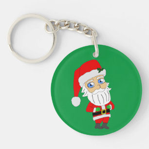 chibi kerstman sleutelhanger
