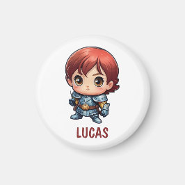 Chibi Knight Custom Kids Fridge Magnet Magneet