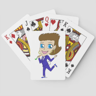 chibi konijnenstaart pokerkaarten