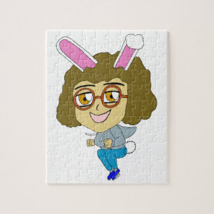 chibi konijntje meisje legpuzzel