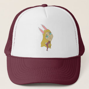 chibi konijntje meisje trucker pet