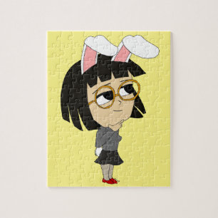 chibi konijntjesmeisje legpuzzel