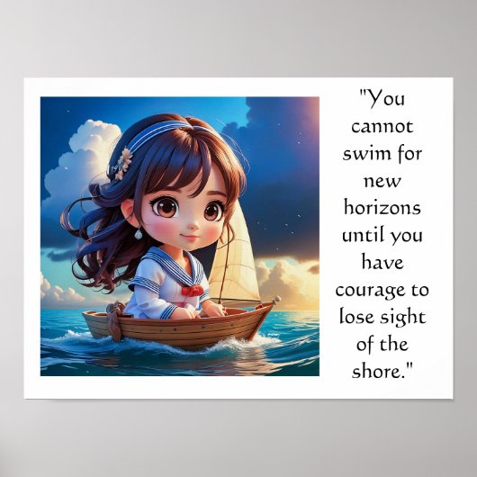 Chibi-kunst inspirerend poster (Voorkant)