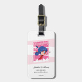 Chibi Ladybug in Parijs Bagagelabel (Voorkant verticaal)