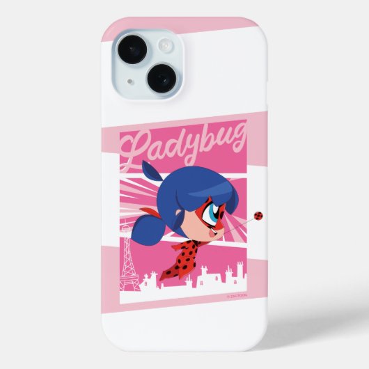 Chibi Ladybug in Parijs Case-Mate iPhone Case (Achterkant)