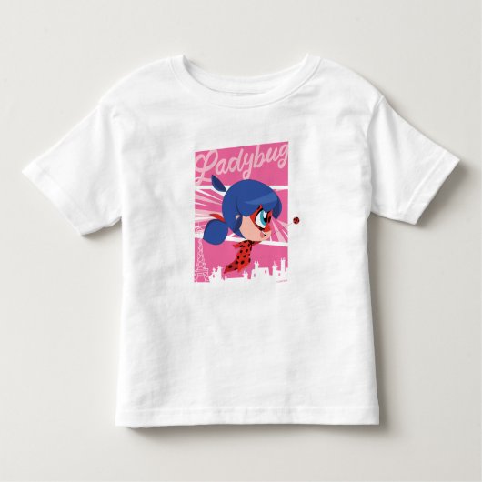 Chibi Ladybug in Parijs Kinder Shirts (Voorkant)