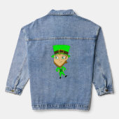 chibi leprechaun denim jacket (Achterkant)