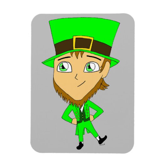 chibi leprechaun magneet (Verticaal)