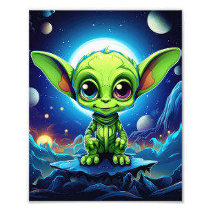 Chibi Leuke Alien Foto Afdruk