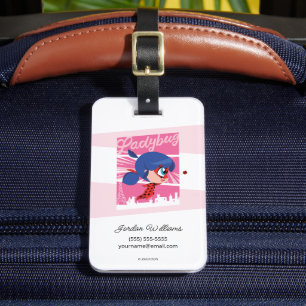 Chibi Lieve Lijster in Parijs Bagagelabel