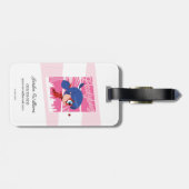 Chibi Lieve Lijster in Parijs Bagagelabel (Achterkant horizontaal)