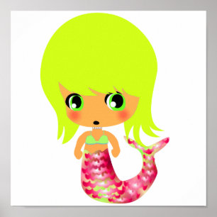 chibi magische zeemeermin 3 poster