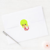 chibi magische zeemeermin 3 ronde sticker (Envelop)