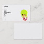 chibi magische zeemeermin 3 visitekaartje (Voorkant / Achterkant)